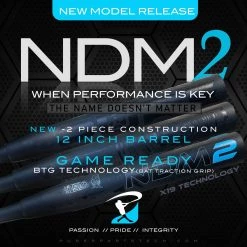 Smash It Sports 2021 Pure Sports NDM2 2PC 12"+ Barrel - Game Ready - USSSA Slowpitch Softball Bat
